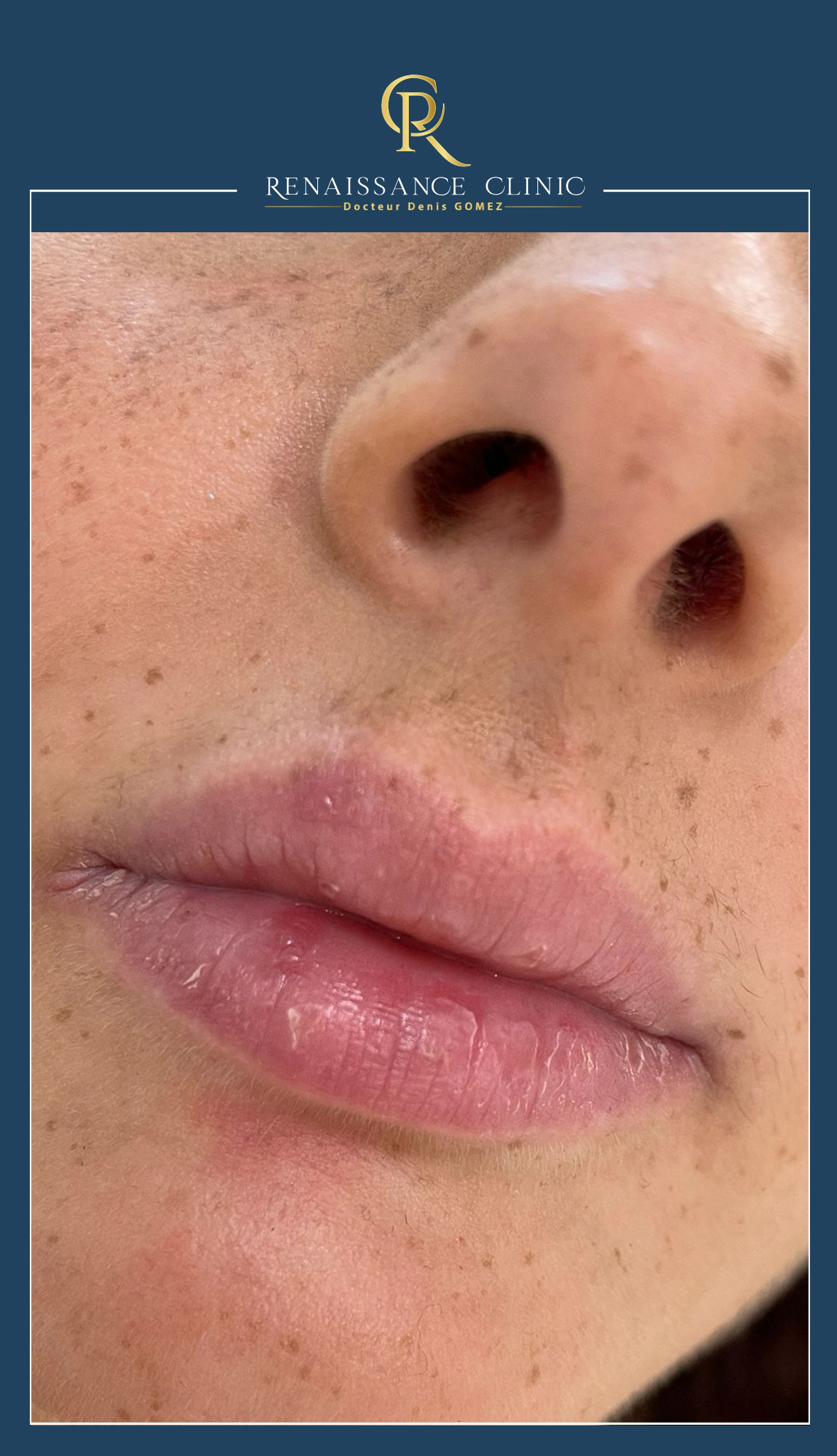 Injection des lèvres par acide hyaluronique technique Russian lips