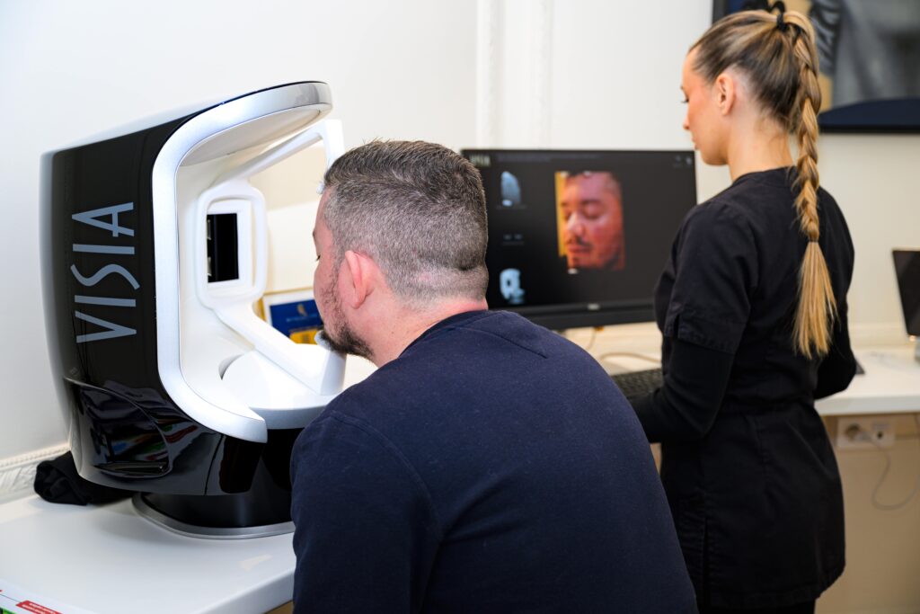 bilan Visage : diagnostique de peau VISIA 7